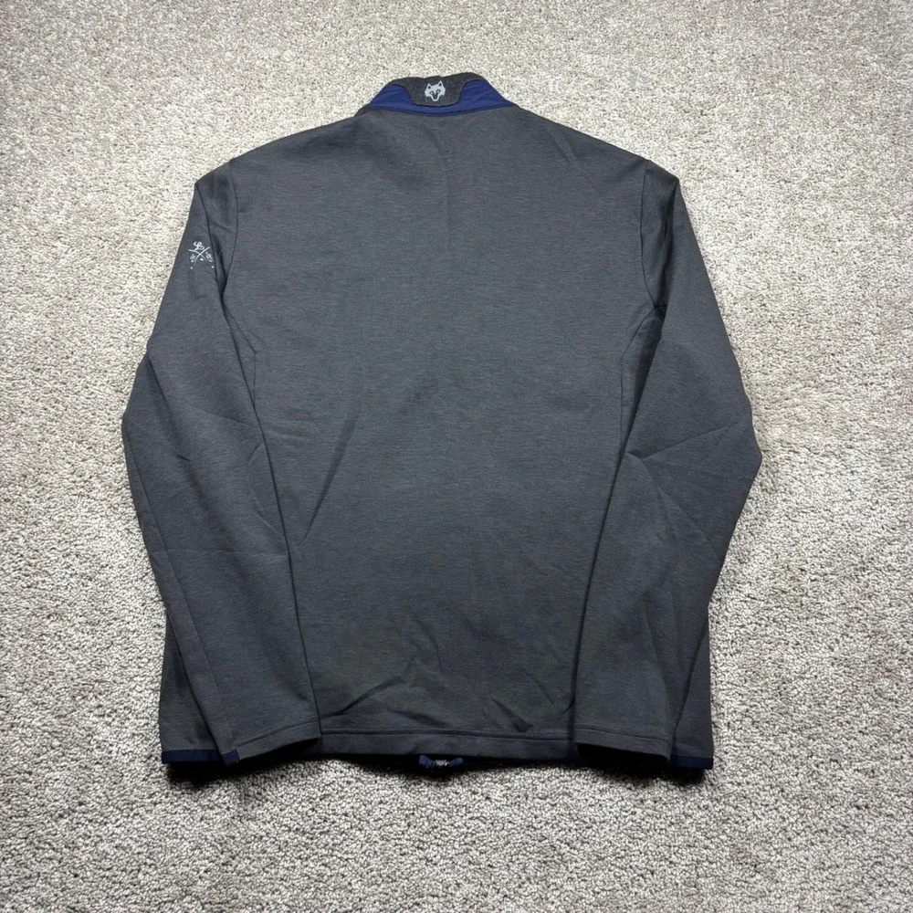 Greyson Yukon Hybrid Jacket Mens Medium Blue Gray Quilted Full Zip Golf Coat